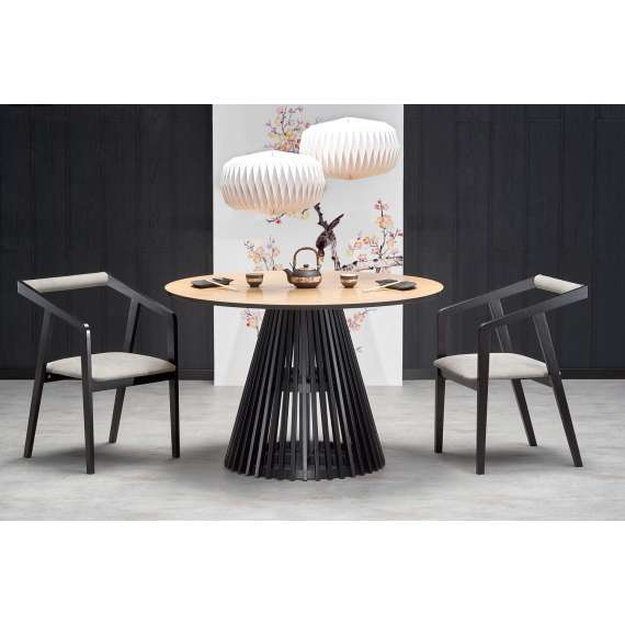 Spisebord Miyaki Ø120 cm - eik - rundt