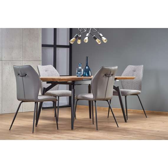 Spisebord Cambell 140-180x80 cm - eik - uttrekkbart