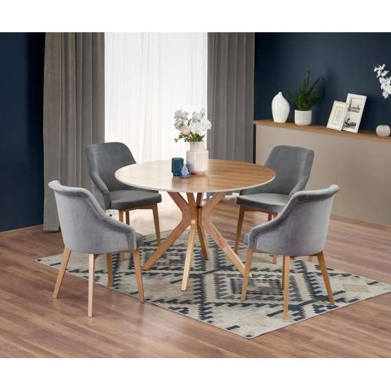 Spisebord Nicolas Ø120 cm - eik - rundt