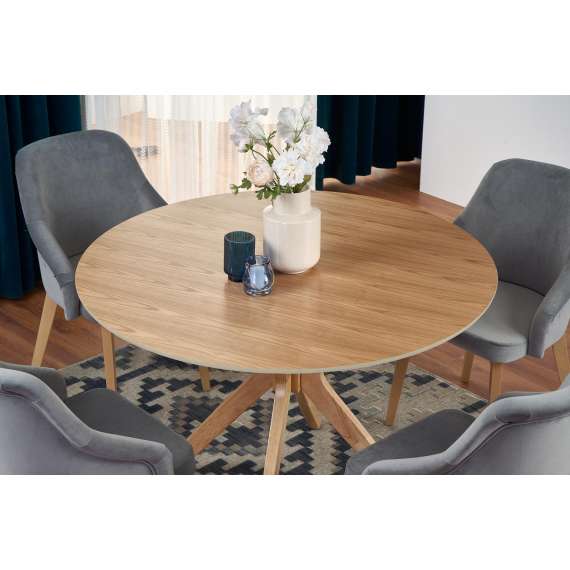 Spisebord Nicolas Ø120 cm - eik - rundt