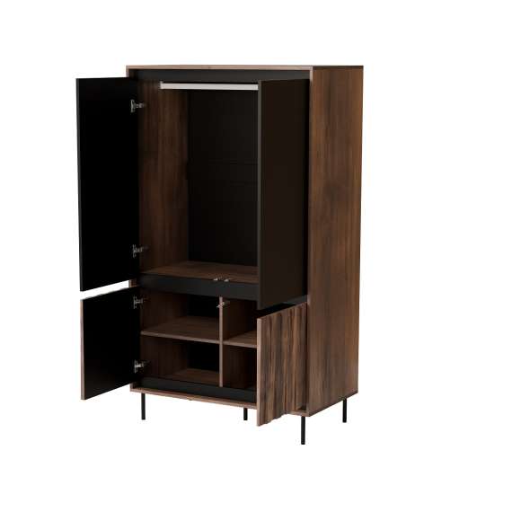 Skap Swing 102x179 - valnøtt - 2 dører