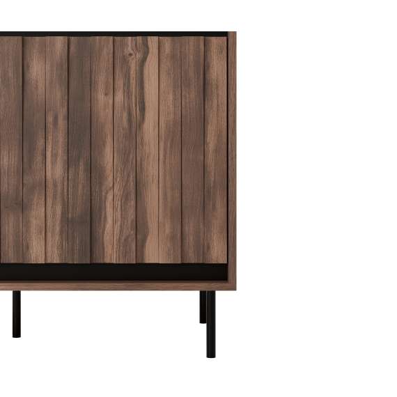 Skap Swing 102x179 - valnøtt - 2 dører