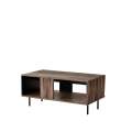 Sofabord Swing 100x54 cm - valnøtt - svart