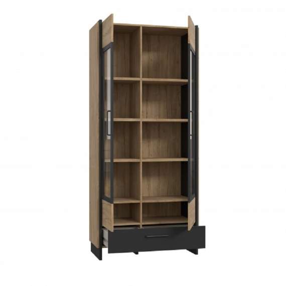 Vitrineskap Mann River 92x204 - 2 dører