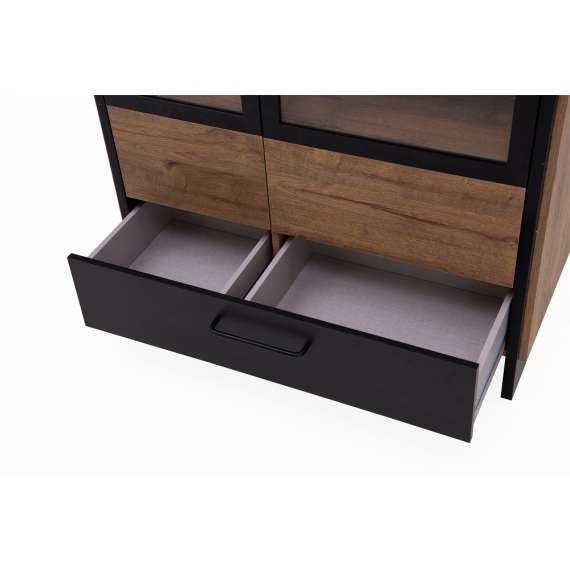 Vitrineskap Mann River 92x204 - 2 dører