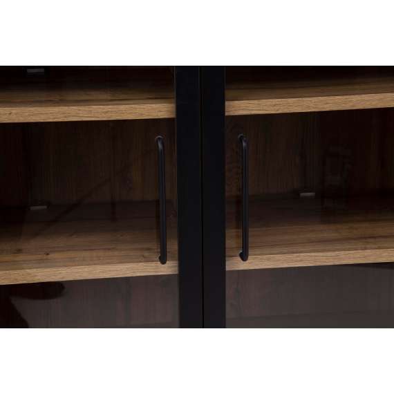 Vitrineskap Mann River 107x150 cm - 2 dører - belysning