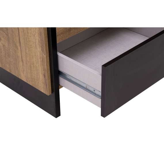 Vitrineskap Mann River 107x150 cm - 2 dører - belysning