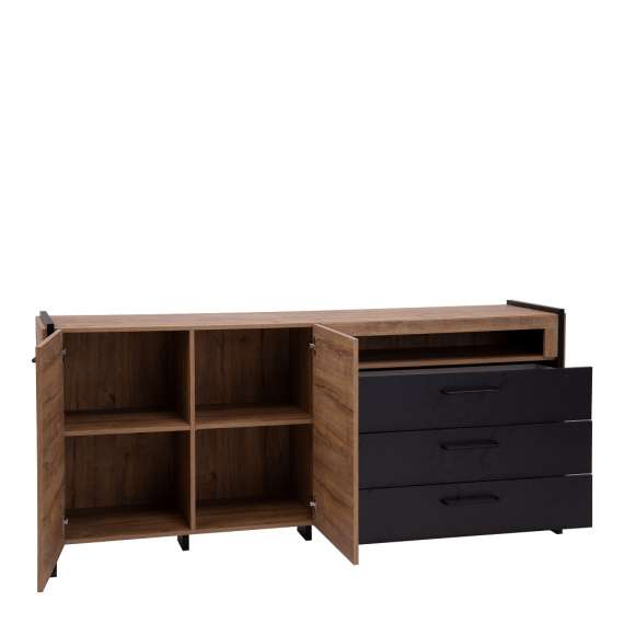 Skjenk Mann River 186x86 cm - 2 dører - 3 skuffer