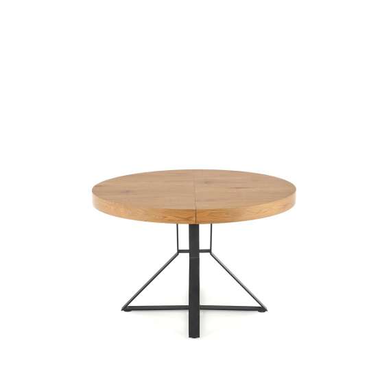 Spisebord Mercy 120-160x120 cm - eik - uttrekkbart