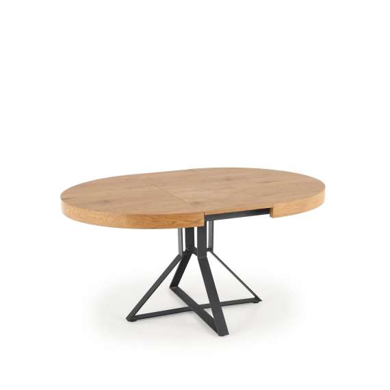 Spisebord Mercy 120-160x120 cm - eik - uttrekkbart