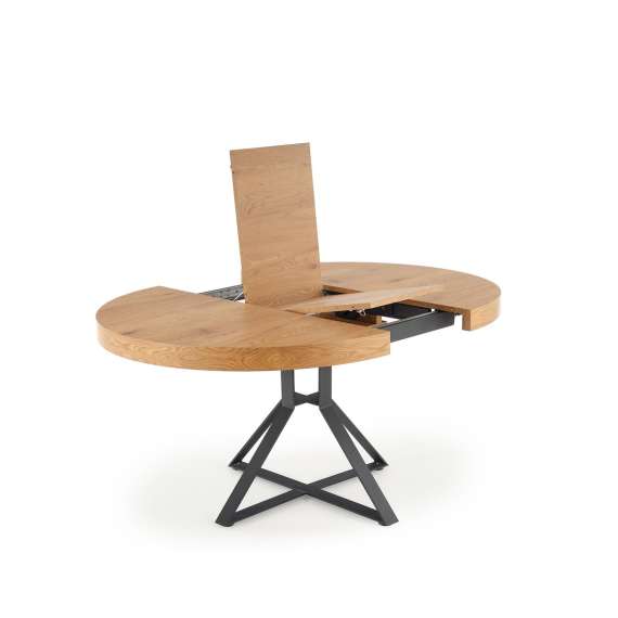 Spisebord Mercy 120-160x120 cm - eik - uttrekkbart