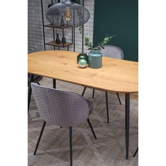 Spisebord Colorado 120-160x80 cm - eik - uttrekkbart