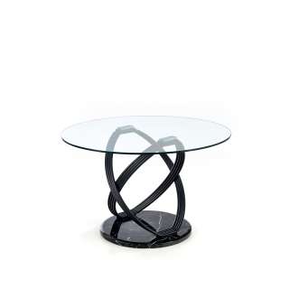 Spisebord Optico Ø122 cm - sort - rundt