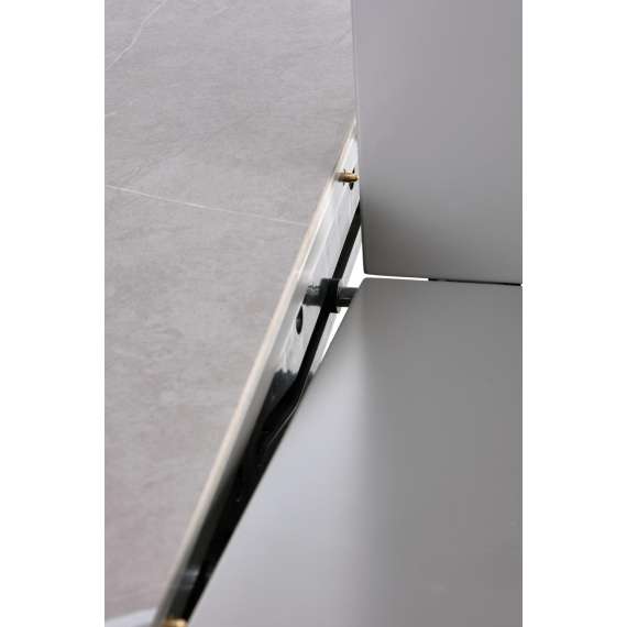 Spisebord Muscat 120-160x120 cm - lys grå - uttrekkbart