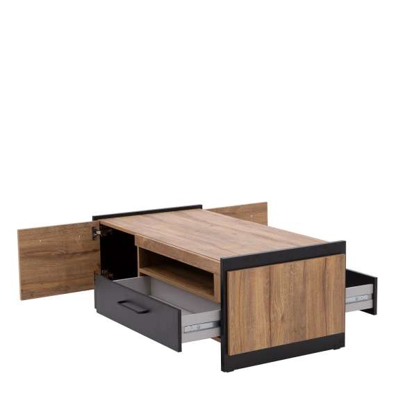 Sofabord Mann River 117x59 cm - 2 dører - 2 skuffer