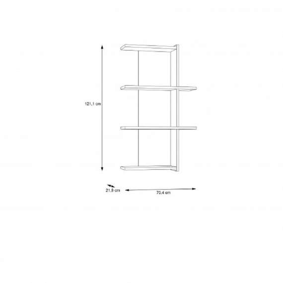 Hylle Mann River 70x121 cm