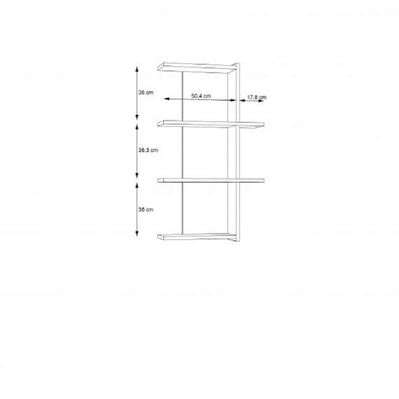 Hylle Mann River 70x121 cm