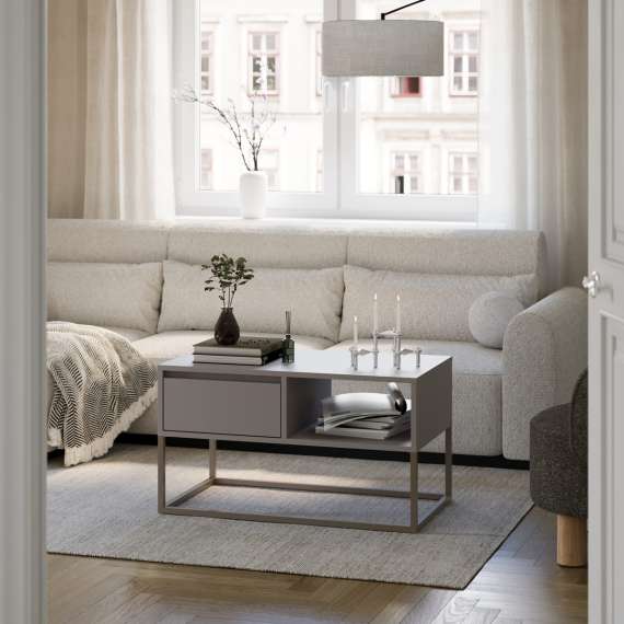 Stuebord Bjorn 90x50 cm - Høy - med metallben