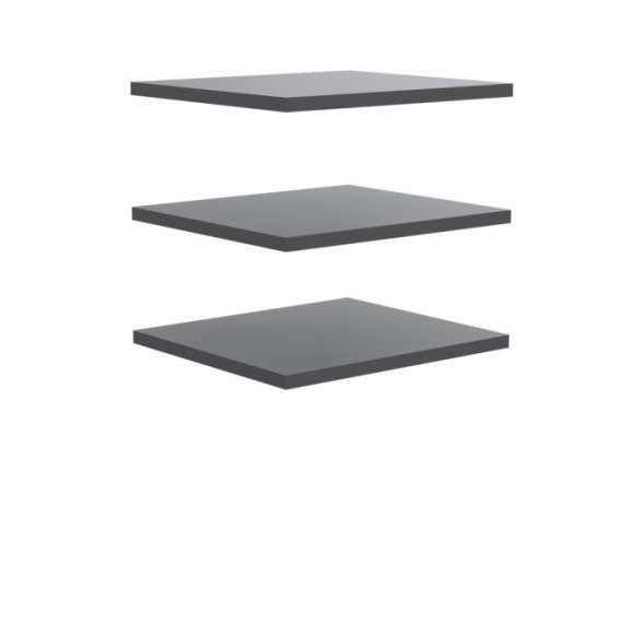 Garderobeskap Hayato 270x210 cm - picea - svart matt - speil