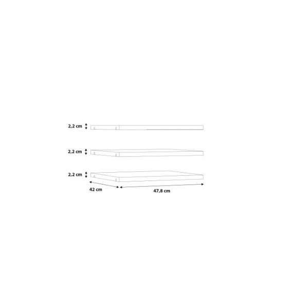 Garderobeskap Hayato 270x210 cm - picea - svart matt - speil