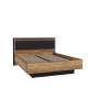 Seng Hayato 160x200 cm - med oppbevaring - LED