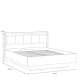 Seng Hayato 160x200 cm - med oppbevaring - LED