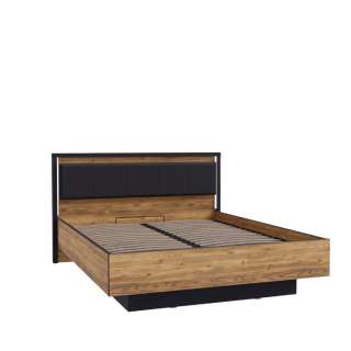 Seng Hayato 140x200 cm - med oppbevaring - LED